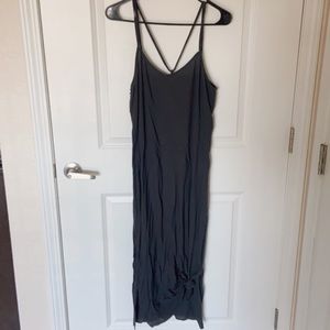 Aerie midi black dress